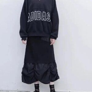 Adidas Adibreak Women’s Pullover Sweater – Black Small | V-Neck, Collegiate